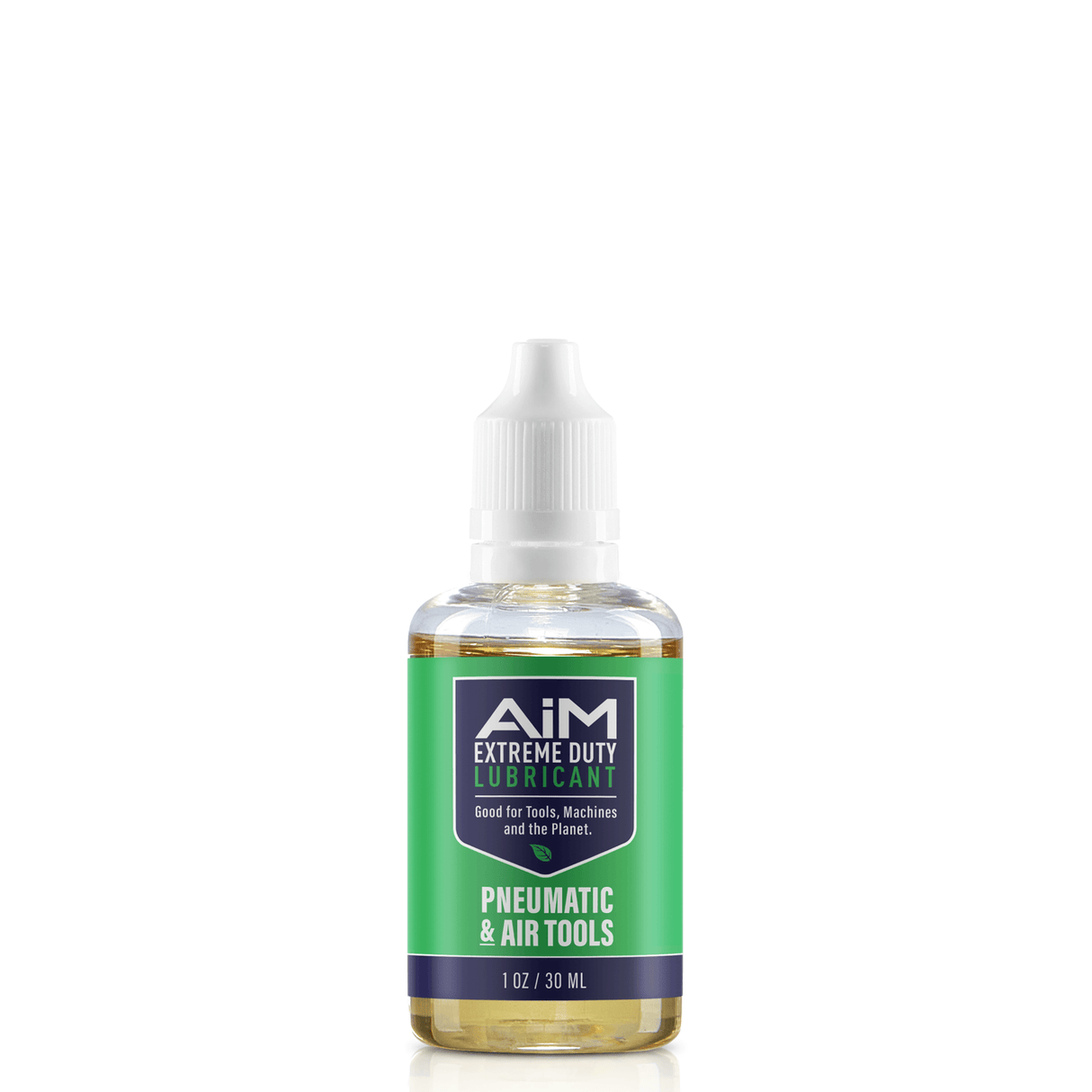 AiM Pneumatic Tool Lubricant (Specialty, 1 oz) - eco-friendly, non-toxic industrial lubricant for rust prevention and tool maintenance.