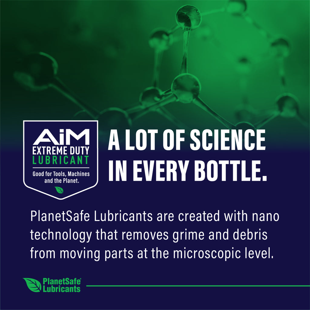 PlanetSafe AIM Extreme Duty Lubricant - Worlds best all purpose lube - home repair auto - non-toxic -rust removal- for tools chains hinges metal