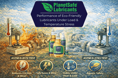 Performance of Eco-Friendly Lubricants Under Load & Temperature Stress with AiM Extreme Duty Lubricant product image.