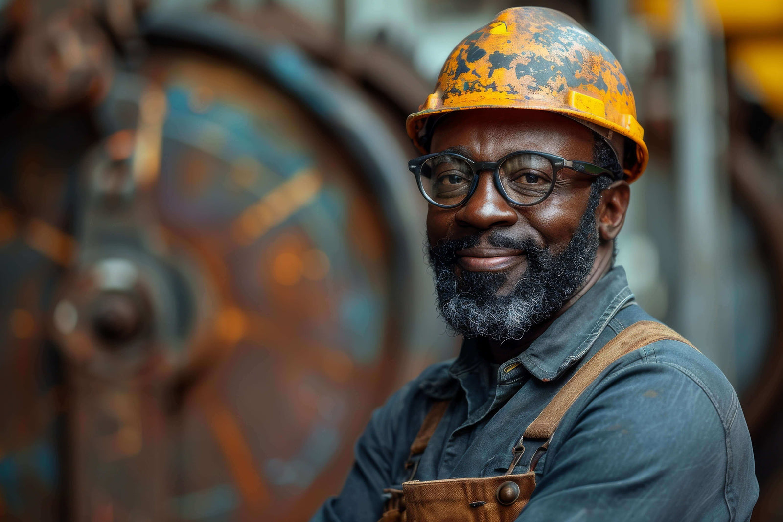 Engineer promoting Comprehensive Guide to Rust Prevention with PlanetSafe Lubricants, emphasizing industrial machinery protection.