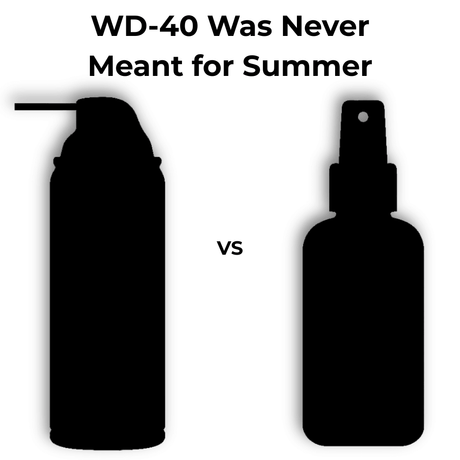 Comparison of WD-40 Was Never Meant for Summer with alternative spray bottle