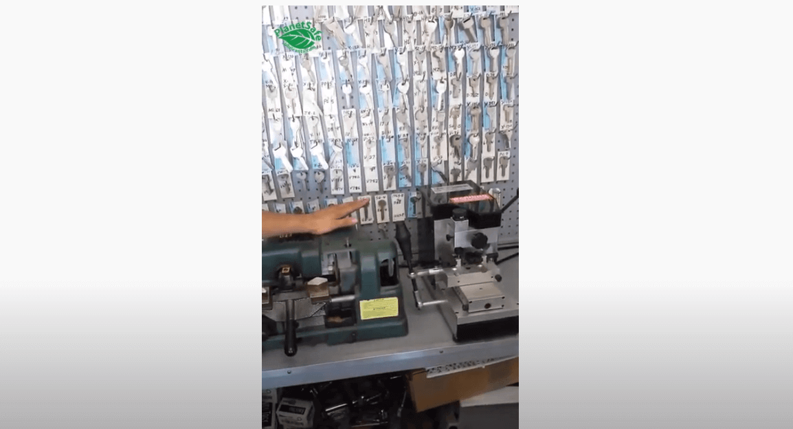 World's Best Locksmith Lube - Jack's Key Shop Uses PlanetSafe AIM with key cutting machines at Imperial Beach