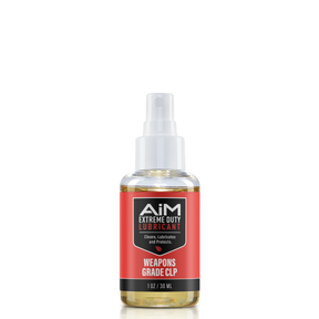 AiM Weapons Grade CLP (1oz + sprayer applicator), rust prevention eco-friendly non-toxic lubricant for firearms.