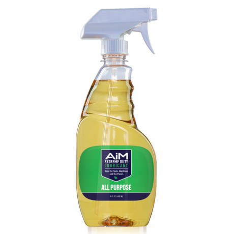 AiM All Purpose Lubricant (16 oz) spray bottle for rust prevention and equipment maintenance.