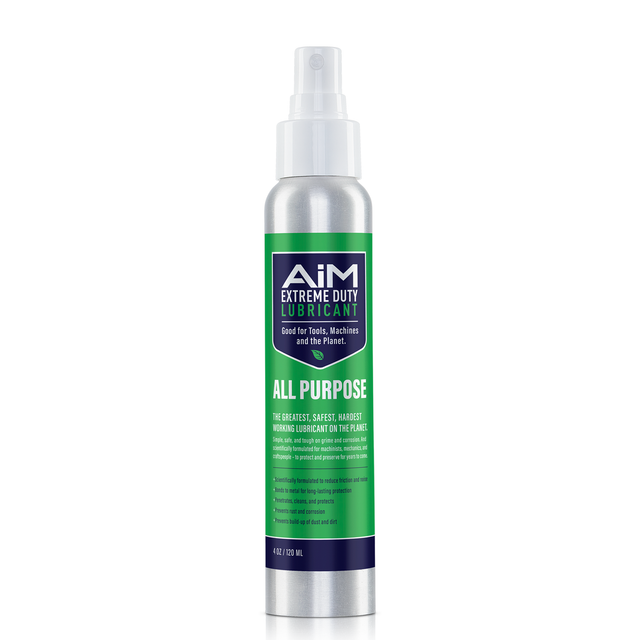 AiM Extreme Duty All Purpose (4oz) lubricant, eco-friendly, non-toxic, ideal for rust prevention and metal protection, made in USA