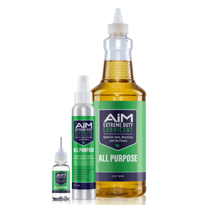 AiM All Purpose Large Kit (32oz + yorker bottle + sprayer bottle) eco-friendly non-toxic lubricant for rust prevention and maintenance.