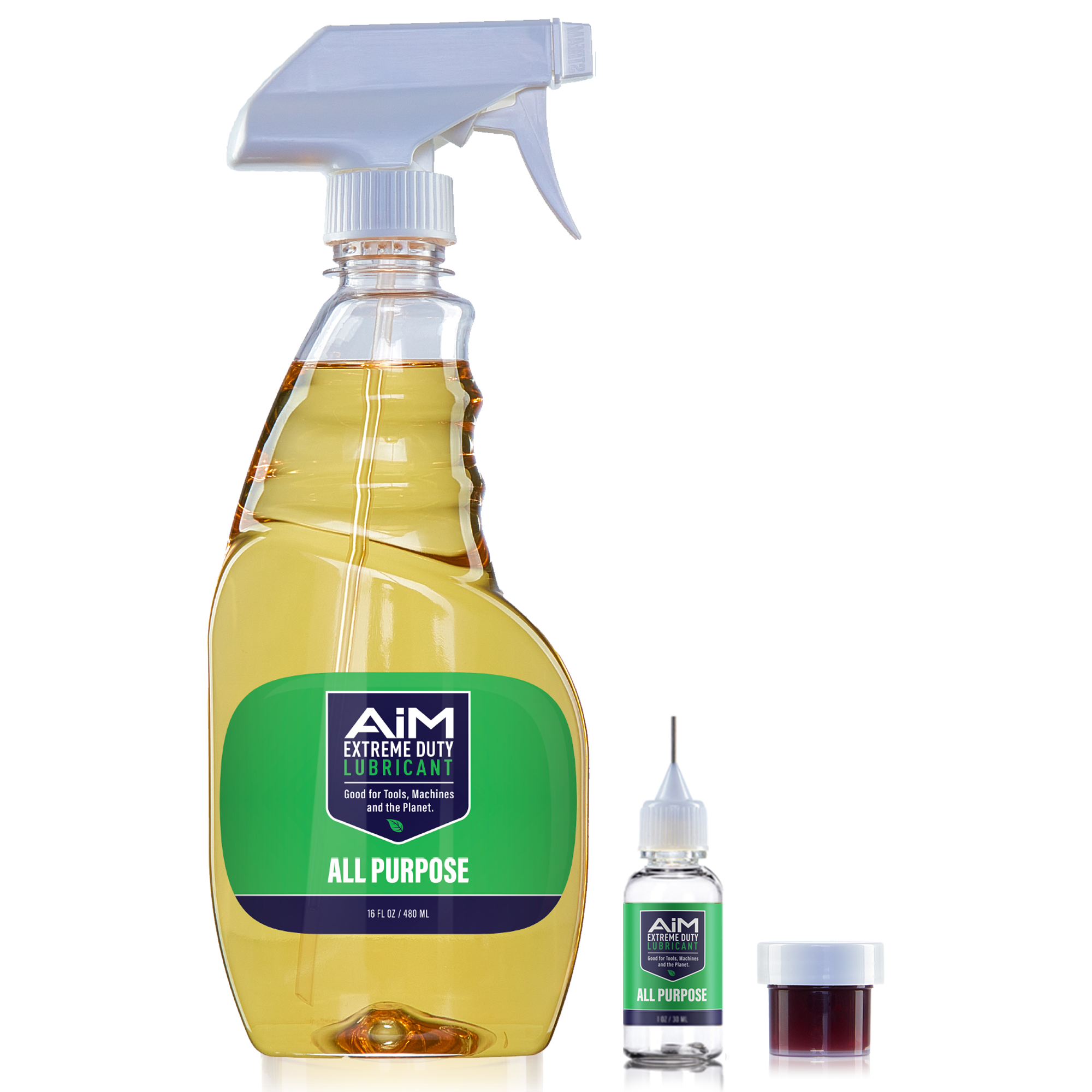 AiM Extreme Duty Lubricant | Exercise Equipment Lube | Medium Kit | 16 oz sprayer + 0.25 oz grease + precision bottle