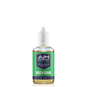 AiM Bike Chain Lubricant (Specialty, 1 oz) - Eco-friendly, non-toxic, biodegradable, rust prevention lubricant for bikes and chains.