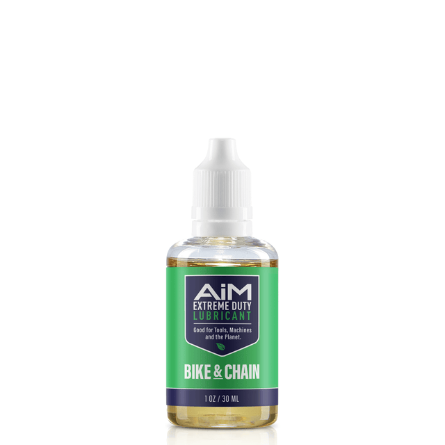 AiM Bike Chain Lubricant (Specialty, 1 oz) - Eco-friendly, non-toxic, biodegradable, rust prevention lubricant for bikes and chains.
