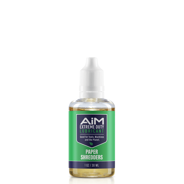 AiM Paper Shredder Lubricant (Specialty, 1 oz) - eco friendly, non toxic lubricant for rust prevention and machine protection.
