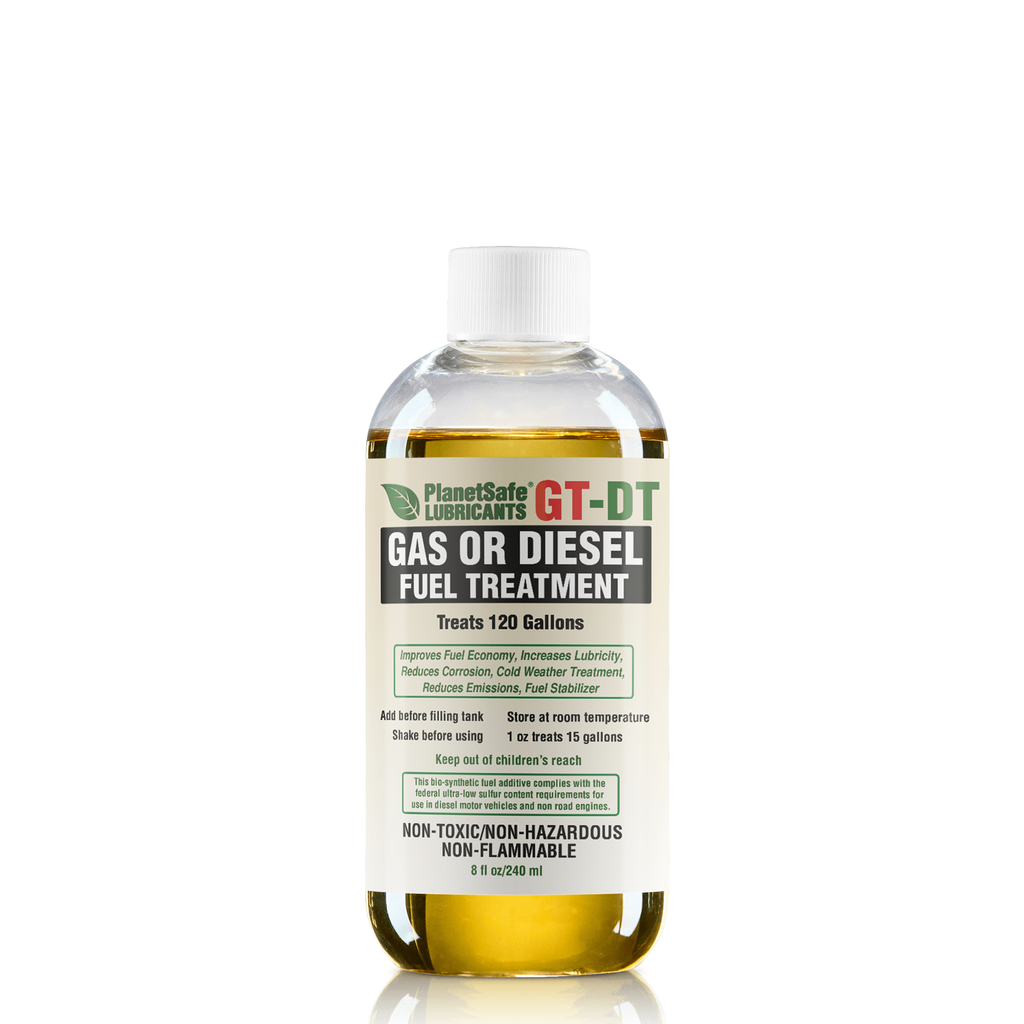 GT-DT Gas or Diesel Fuel Treatment | Additive | 8oz PlanetSafe Lubricants GT-DT Gas or Diesel Fuel Treatment | Additive | 8oz PlanetSafe Lubricants