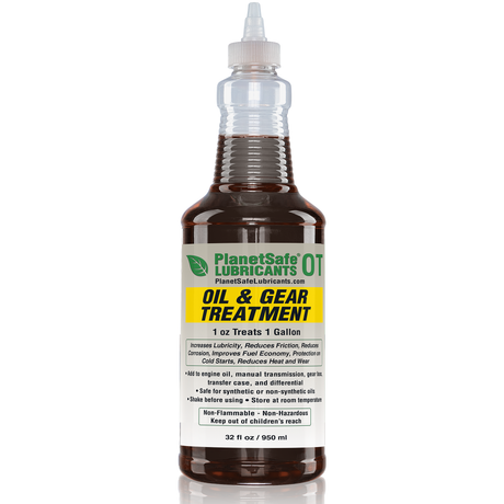 OT Oil & Gear Treatment (Additive, 32oz) for rust prevention, engine oil treatment, and eco friendly lubrication.