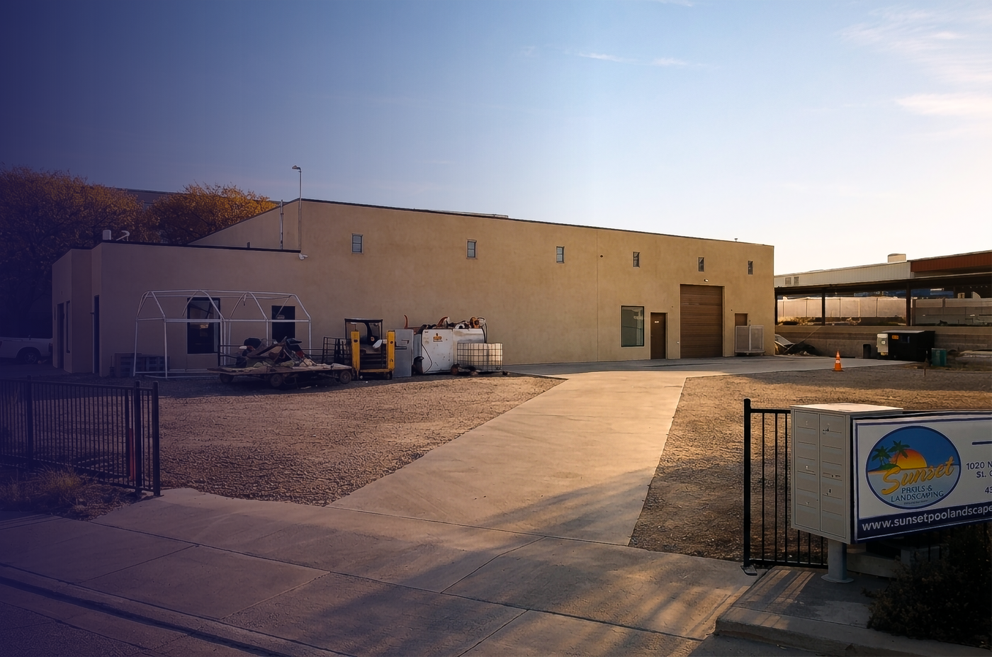 PlanetSafe Lubricants headquarters in St. George Utah with navy overlay for text