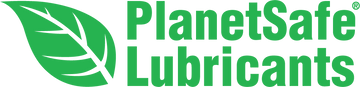 PlanetSafe Lubricants logo with a green leaf symbol