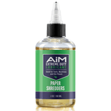 AiM Paper Shredder Lubricant (Specialty, 1 oz), eco-friendly lubricant protects shredders, reduces friction, noise, and wear.