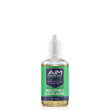 AiM Hair Clippers & Electric Razors Lubricant (Specialty, 1 oz) bottle for clipper and razor blade cooling, rust prevention, reduced friction