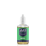 Alt Tag: AiM Knives Lubricant (Specialty, 1 oz) knife pivot oil prevents corrosion, repels grit and lint, helps stiff blades fall shut