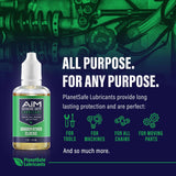 Alt Tag: AiM Grandfather Clocks Lubricant (Specialty, 1 oz) bottle with needle-tip for clock gears, all-purpose long-lasting lubricant