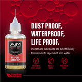 AiM Weapons Grade CLP (1oz + precision applicator) - Dust proof, waterproof, eco-friendly firearm lubricant, rust remover.