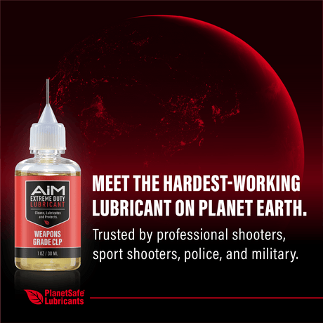 AiM Weapons Grade CLP (1oz + precision applicator) lubricant for firearms protection and rust prevention, ideal for shooters.