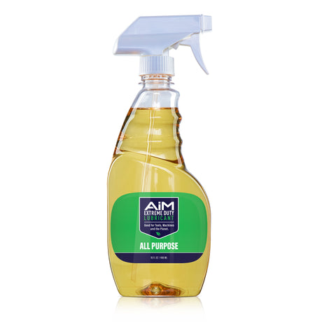 AiM All Purpose Lubricant (16 oz) spray bottle for rust prevention, corrosion protection, and eco-friendly maintenance.