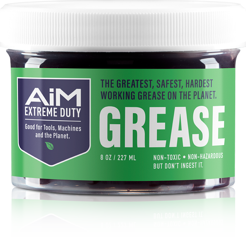 AiM Extreme Duty Grease (8oz) - non-toxic, biodegradable lubricant for rust prevention and corrosion inhibition.