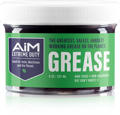 AiM Extreme Duty Grease (8oz) - non-toxic, biodegradable lubricant for rust prevention and corrosion inhibition.