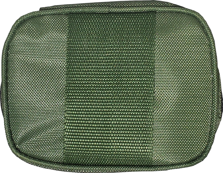Green tactical pouch for carrying outdoor essentials