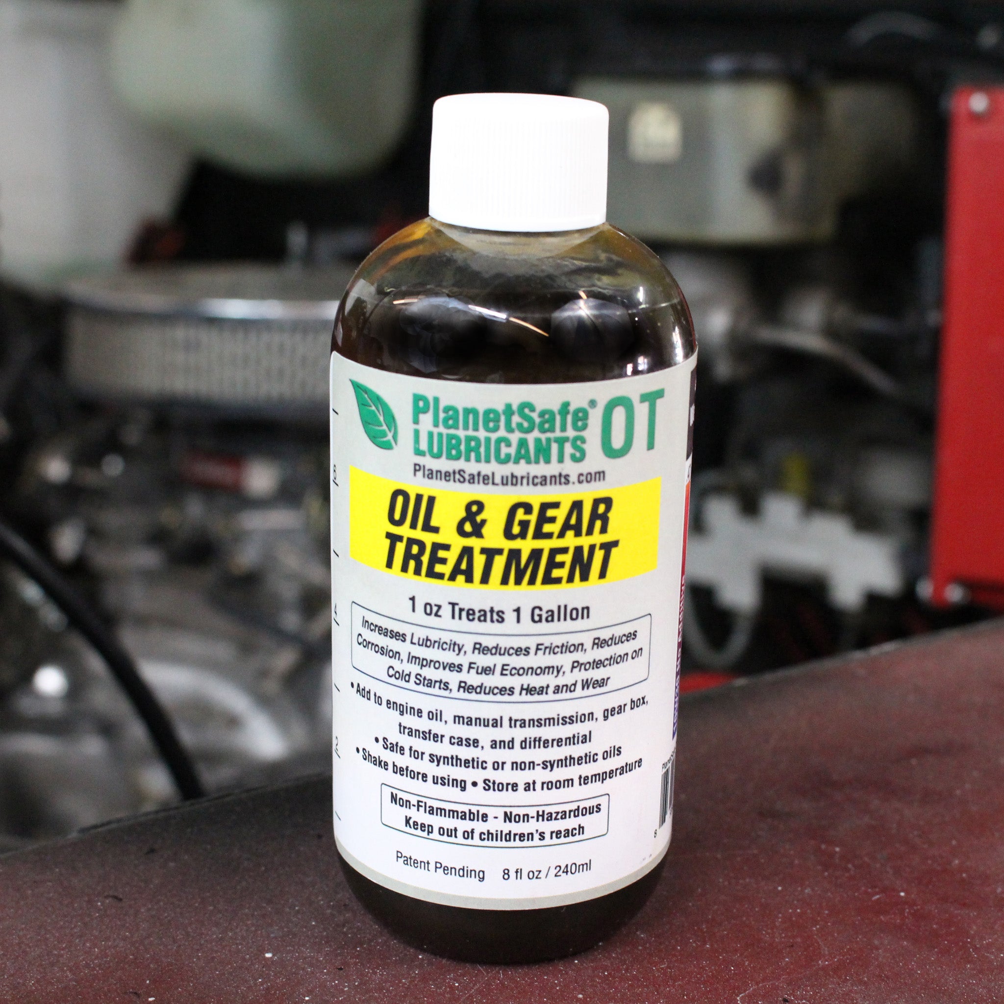 PlanetSafe Lubricants OT Oil Treatment 8oz -Oil and Gear Treatment - Worlds best - non-toxic - scientifically proven - oil treatment diesel engine
