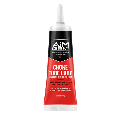 Alt Tag: AiM Firearm Choke Tube Grease (0.70 o z) choke tube lube grease tube prevents tubes welding shut under high heat for easy removal