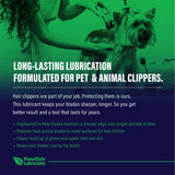 AiM Hair Clippers & Electric Razors Lubricant (Specialty, 1 oz) long-lasting blade lubrication for pet & animal clippers, keeps blades cool