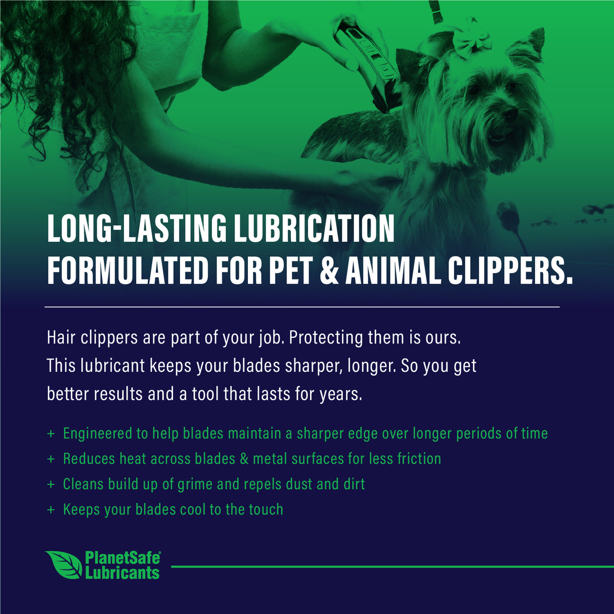 AiM Pet Clipper Lubricant (Specialty, 1oz) for rust prevention and long-lasting lubrication for clippers, non-toxic and eco-friendly.