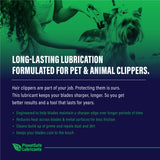 AiM Pet Clipper Lubricant (Specialty, 1oz) for rust prevention and long-lasting lubrication for clippers, non-toxic and eco-friendly.