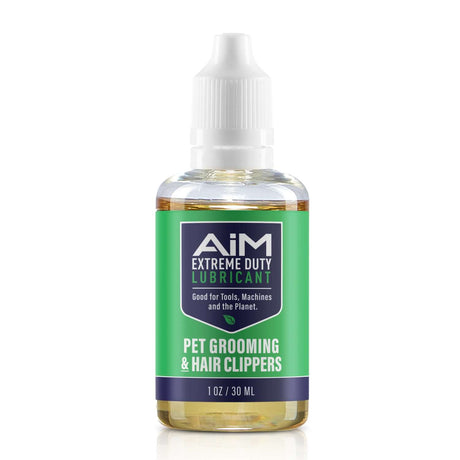 AiM Pet Clipper Lubricant (Specialty, 1oz) eco-friendly non-toxic rust prevention spray for pet grooming and hair clippers.