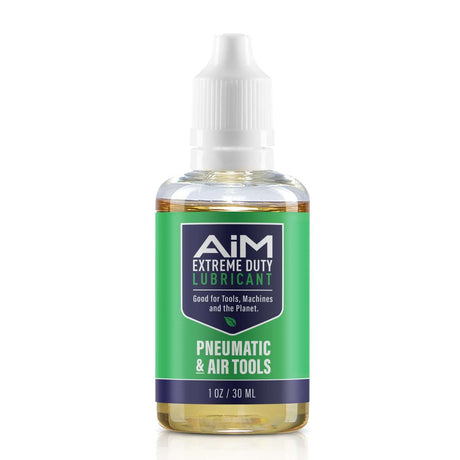 AiM Pneumatic Tool Lubricant (Specialty, 1 oz) for rust prevention and eco-friendly maintenance in industrial environments