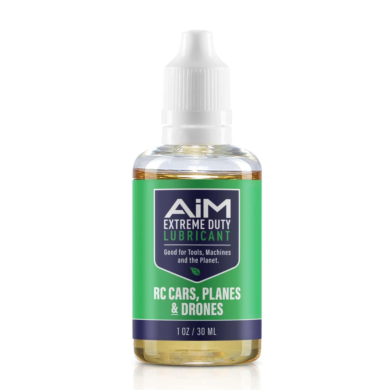 Alt Tag: AiM RC Cars, Planes & Drones Lubricant (Specialty, 1 oz) bottle for plastics/composites, protects servo gears, suspension & bearings