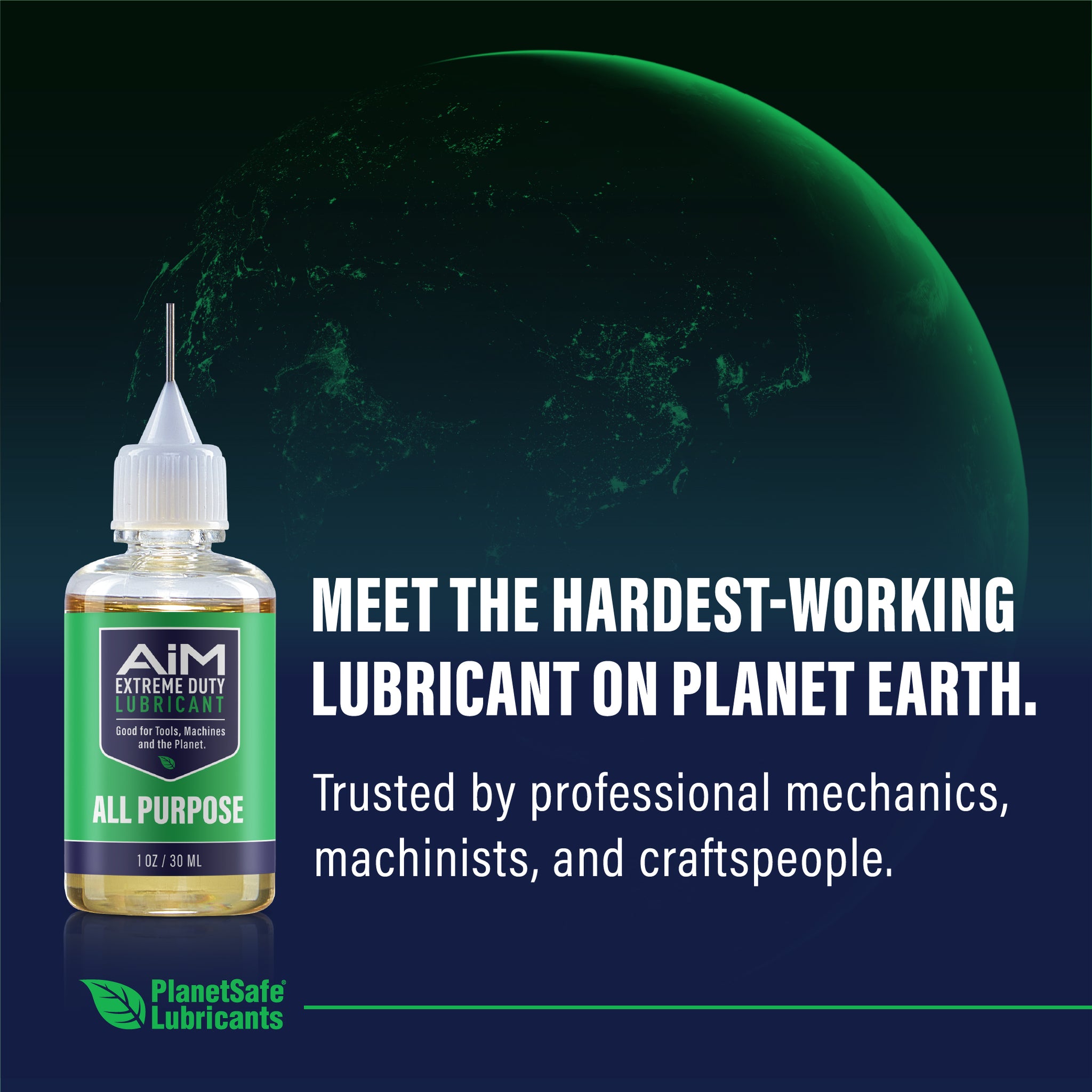 Hedge Trimmer and Chainsaw Lubricant Oil - PlanetSafe AIM - 1oz and 4 oz bundle - odorless long lasting best landscape tool lube lubricating oil landscape tools