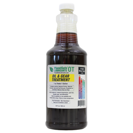OT Oil & Gear Treatment (Additive, 32oz + yorker applicator) rust prevention, eco friendly and biodegradable lubricant bottle